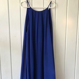 Royal Blue Silky Dress